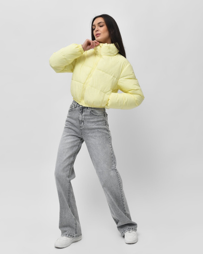 Коротка демісезонна куртка кольору лайм 55885, Колір: Жовтий, Розмір: XS, зображення 5