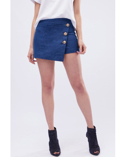 Спідниця-шорти жіноча джинсова Carica UB-3242-11 58122, Колір: Синій, Розмір: S, зображення 3