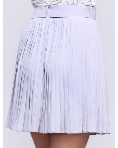 Спідниця жіноча плісе міні Carica UB-3255-4 58105, Колір: Сірий, Розмір: S, зображення 3