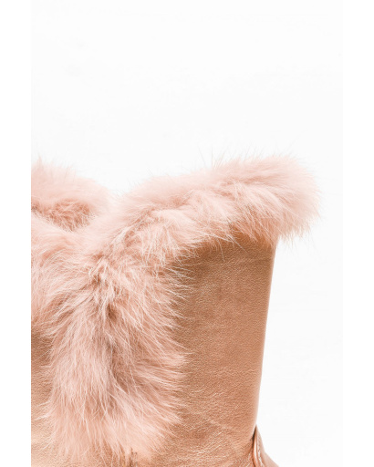 Жіночі зимові черевики з еко-шкіри 28992, Колір: Золотистий, Розмір: 39, зображення 5