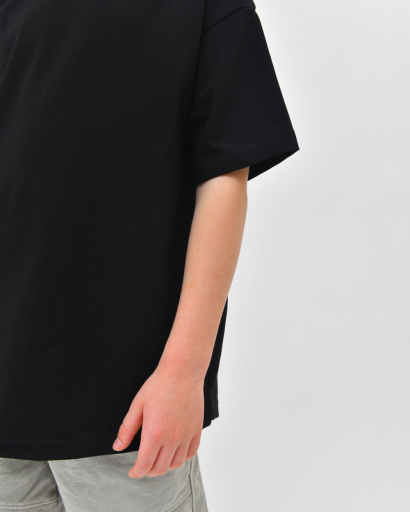 Дитяча повсякденна футболка Premium, чорний 55886, Колір: Чорний, Розмір: 140, зображення 5