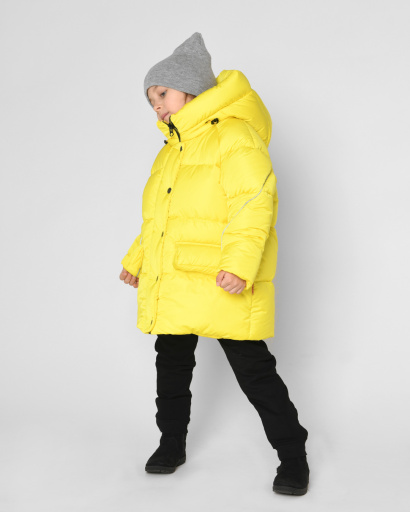 Пуховик X-Woyz DT-8329-6 43484, Колір: Жовтий, Розмір: 152, зображення 8