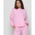 Розовый женский свитшот оверсайз 41422, Цвет: Розовый, Размер: M