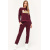 Спортивный костюм со свитшотом и брюками 28146, Цвет: Бургунди, Размер: XS