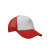 Кепка-тракер унісекс з сіткою, білий-червоний 56230, Колір: Червоний, Розмір: ONE SIZE
