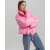 Демисезонная розовая куртка oversize 55741, Цвет: Розовый, Размер: S