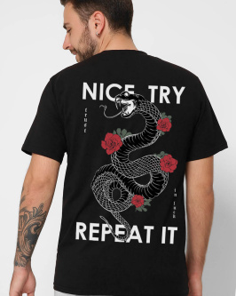 другое Чоловіча футболка CRC 101-8 Nice try repeat it